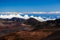 Volcanic crater at Haleakala National Park on the island of Maui, Hawaii. Royalty Free Stock Photo