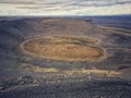 Volcanic crater in Iceland