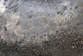 Volcanic dark background, stones, soil Royalty Free Stock Photo