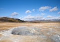 Volcanic desert landscape in iceland