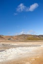 Volcanic desert landscape in iceland