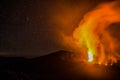 Volcanic eruption at Piton de la Fournaise