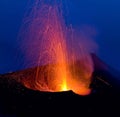 Volcanic eruption, Stromboli