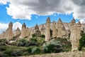 Hilly landscape - Goreme, Cappadocia - landmark attraction in Turkey Royalty Free Stock Photo