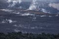 Volcanic fumes from Kilauea crater from Volcano House Hawaii Volcanoes National Park