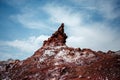 Volcanic island Hormuz in Iran, hormozgan province