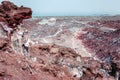 Volcanic island Hormuz in Iran, hormozgan province