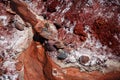 Volcanic island Hormuz in Iran, hormozgan province