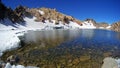 The volcanic lake on top of mount Sabalan Iran Royalty Free Stock Photo