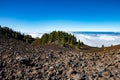 Volcanic landscape along Ruta de los Volcanes, Cumbre Vieja, Island La Palma, Canary Islands, Spain, Europe