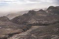 Volcanic landscape during ash storm on the Fimmvorduhals hiking trail. Iceland Royalty Free Stock Photo