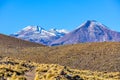 Volcanic landscape in the Atacama Desert, Chile Royalty Free Stock Photo