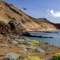 Volcanic landscape - Bartolome - Galapagos Islands Royalty Free Stock Photo