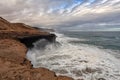 Volcanic landscape of Fuerteventura, Canary Islands, Spain