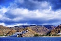 A volcanic landscape from Gran Canaria from the ocean