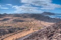 Volcanic landscape of Isla de Lobos, Canary islands, Spain Royalty Free Stock Photo