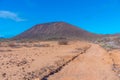 Volcanic landscape of Isla de Lobos, Canary islands, Spain Royalty Free Stock Photo