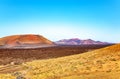 Volcanic landscape, Island Lanzarote, Canary Islands, Spain, Europe Royalty Free Stock Photo