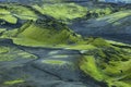 Volcanic landscape in Lakagigar Royalty Free Stock Photo