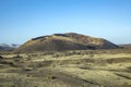 Volcanic landscape in Lanzarote, Timanfaya national park Royalty Free Stock Photo