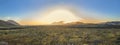 Volcanic landscape in Lanzarote, Timanfaya national park Royalty Free Stock Photo