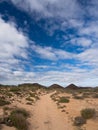 Volcanic Landscape in Los Lobos, Canary Islands Royalty Free Stock Photo