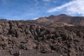 Volcanic landscape, Mount Etna, Sicily Royalty Free Stock Photo