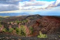 Volcanic landscape on mount Etna