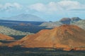 Volcanic landscape of Santiago island Royalty Free Stock Photo