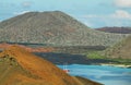 Volcanic landscape of Santiago island Royalty Free Stock Photo