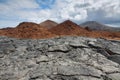 Volcanic landscape of Santiago island Royalty Free Stock Photo