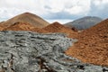 Volcanic landscape of Santiago island Royalty Free Stock Photo