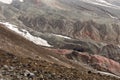 Volcanic landscape at the slope of Avachinskaya Sopka Royalty Free Stock Photo