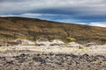 Volcanic landscape - stone and ash wasteland Royalty Free Stock Photo