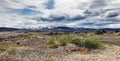 Volcanic landscape - stone and ash wasteland Royalty Free Stock Photo