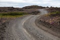 Volcanic landscape - stone and ash wasteland Royalty Free Stock Photo