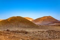 Volcanic landscape, Timanfaya National Park, Island Lanzarote, Canary Islands, Spain Royalty Free Stock Photo