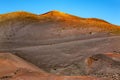 Volcanic landscape, Timanfaya National Park, Island Lanzarote, Canary Islands, Spain Royalty Free Stock Photo