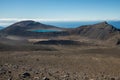 The volcanic landscape of Tongariro national park, World Heritage Sites in New Zealand. Royalty Free Stock Photo