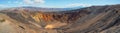 Volcanic landscape. Ubehebe Crater panorama. Death Valley National Park Royalty Free Stock Photo