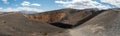 Volcanic landscape. Ubehebe Crater view point in Death Valley National Park, CA Royalty Free Stock Photo