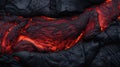 Volcanic lava flow. Abstract background. 3d render illustration Generative AI Royalty Free Stock Photo