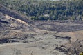 Volcanic Lava Landscape in Volcanoes National Park, Big Island, Hawaii Royalty Free Stock Photo