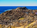 Volcanic Lava Rocks, Kiama, NSW, Australia Royalty Free Stock Photo