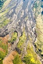 Volcanic Lava Tungurahua Volcano Aerial Shot