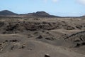 Volcanic mountains and craters on Lanzarote Royalty Free Stock Photo