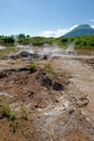 Volcanic mud pots