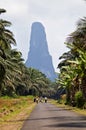 Volcanic peak of Sao Tome