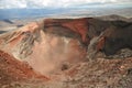 Volcanic Red Crater. Tongariro crossing Royalty Free Stock Photo