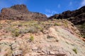 Volcanic rock basaltic formation in Gran Canaria, Canary Islands